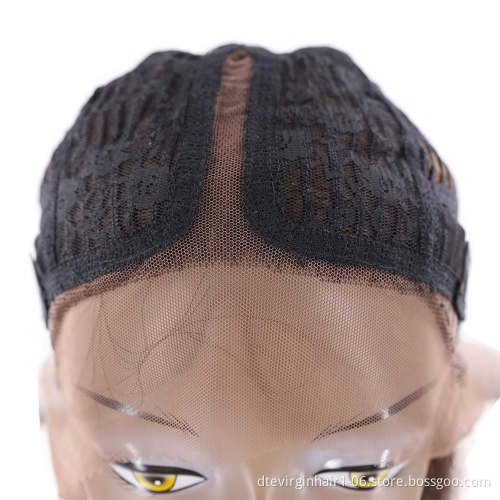 DTL special wig100% synthetic hair machine made women honey silk straight heat resistant soft synthetic wig